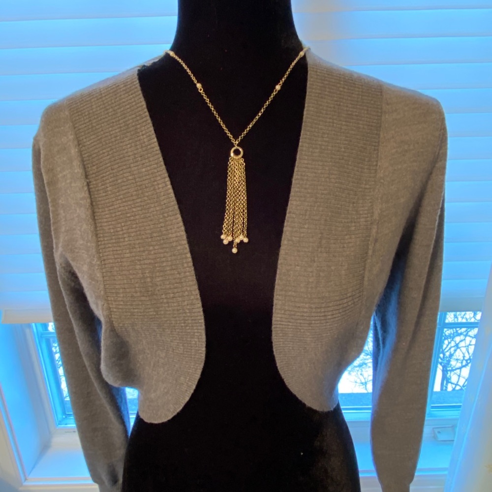 Ports 1961 gray wool shrug